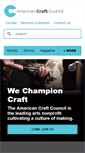 Mobile Screenshot of craftcouncil.org